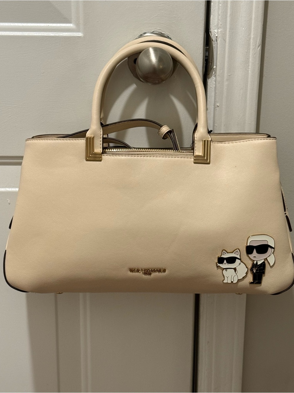 Karl Lagerfeld Paris Meribel Satchel NWT - Picture 3 of 9